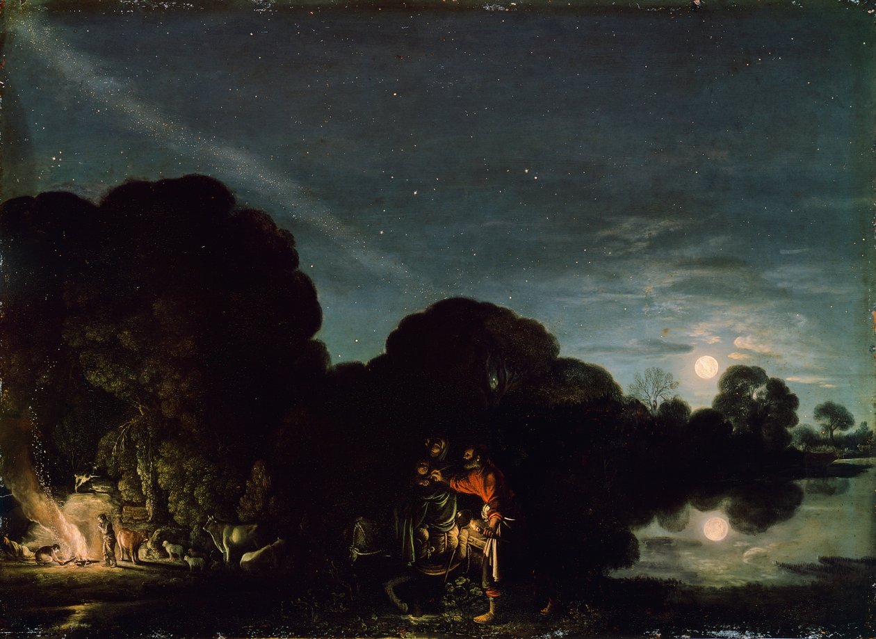 Ucieczka do Egiptu autorstwa Adam Elsheimer