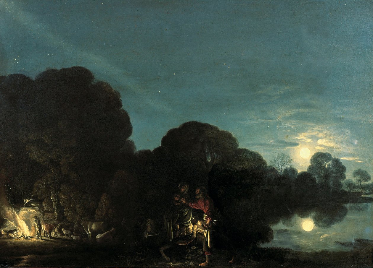 Ucieczka do Egiptu autorstwa Adam Elsheimer