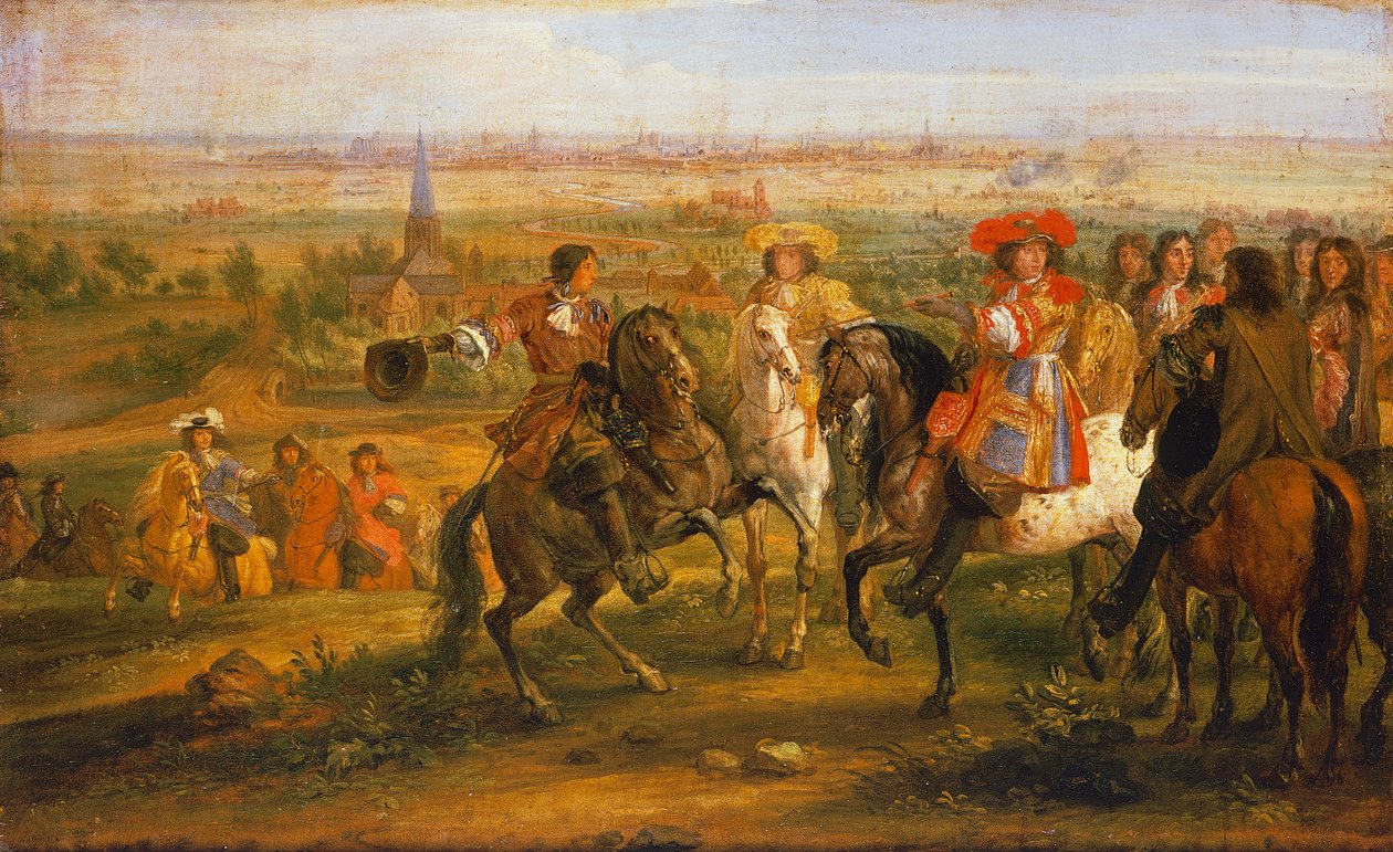 Zdobycie Lille przez Ludwika XIV, 28 sierpnia autorstwa Adam Frans van der Meulen