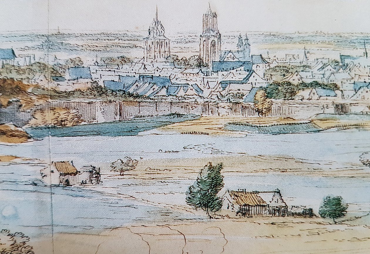 Widok Maastricht (A F vd Meulen, 1673), detal 2 autorstwa Adam Frans van der Meulen