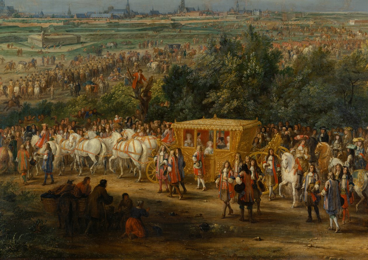Wejście Ludwika XIV autorstwa Adam Frans van der Meulen