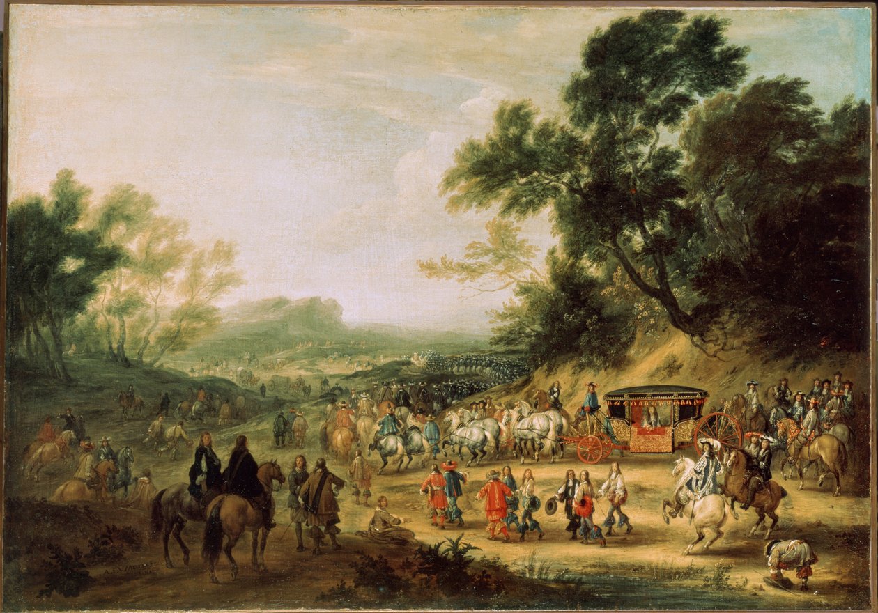 Nieznany obraz autorstwa Adam Frans van der Meulen