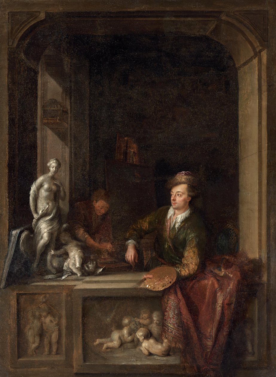 Artysta w swoim studio autorstwa Adam Johann Braun