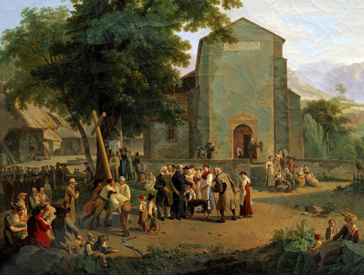 Przywrócenie kultu po rewolucji. Szwajcarski obraz Adama Topffera (1766-1847) autorstwa Adam Topffer