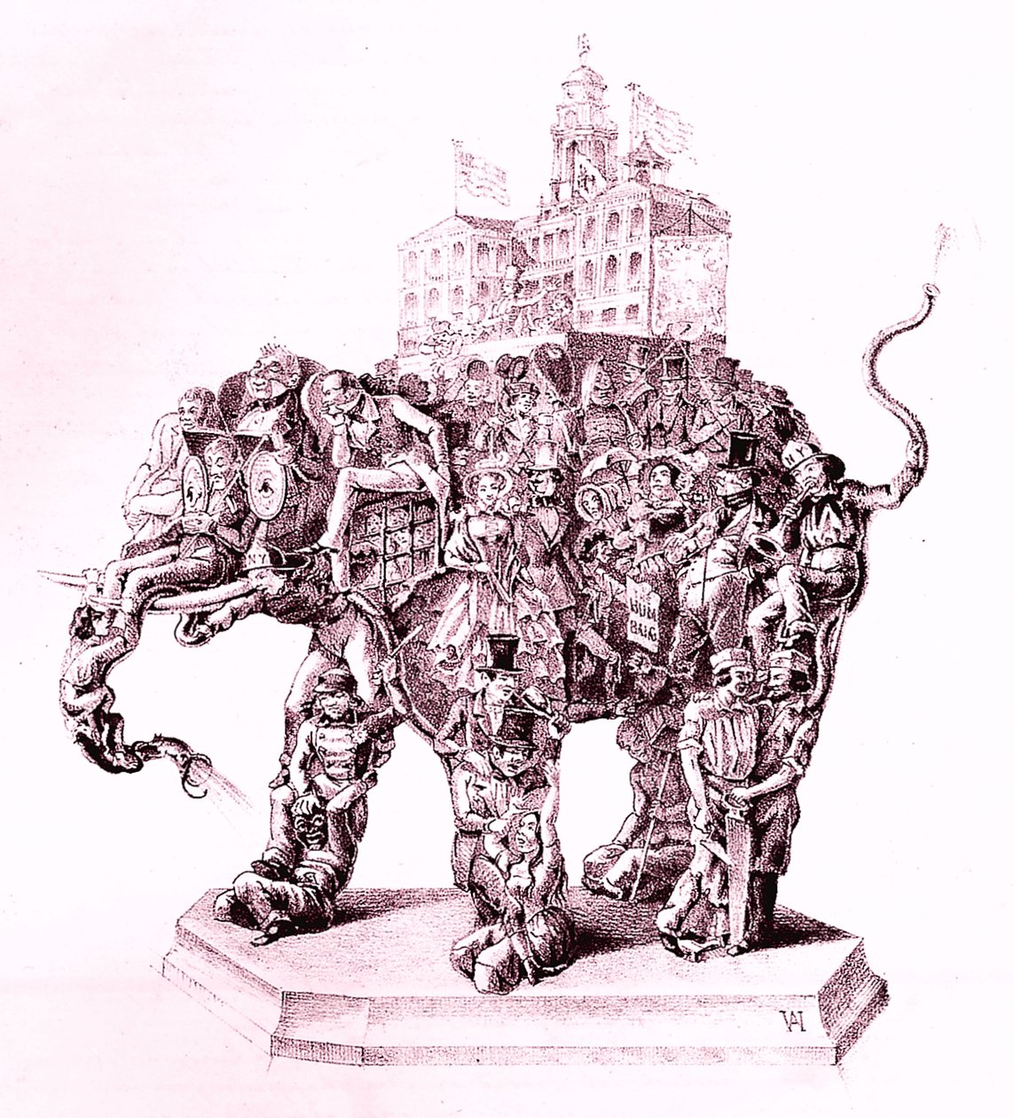 Muzeum Amerykańskie Muzeum Amerykańskie Humbuga, 1851., 1851. autorstwa Adam Weingartner