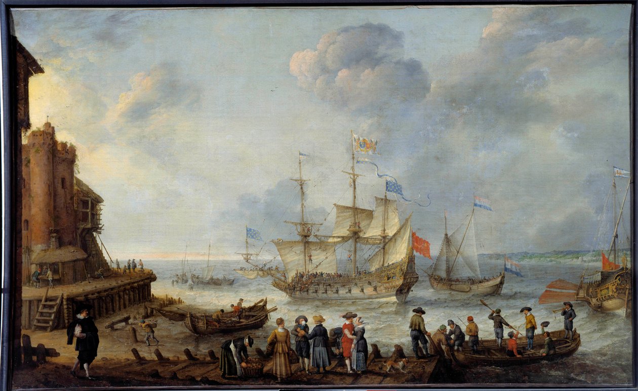 Naczynie malarskie Adama Willaertsa (1577-1664) XVII-wieczny Le Havre, Musee des Beaux Arts autorstwa Adam Willaerts