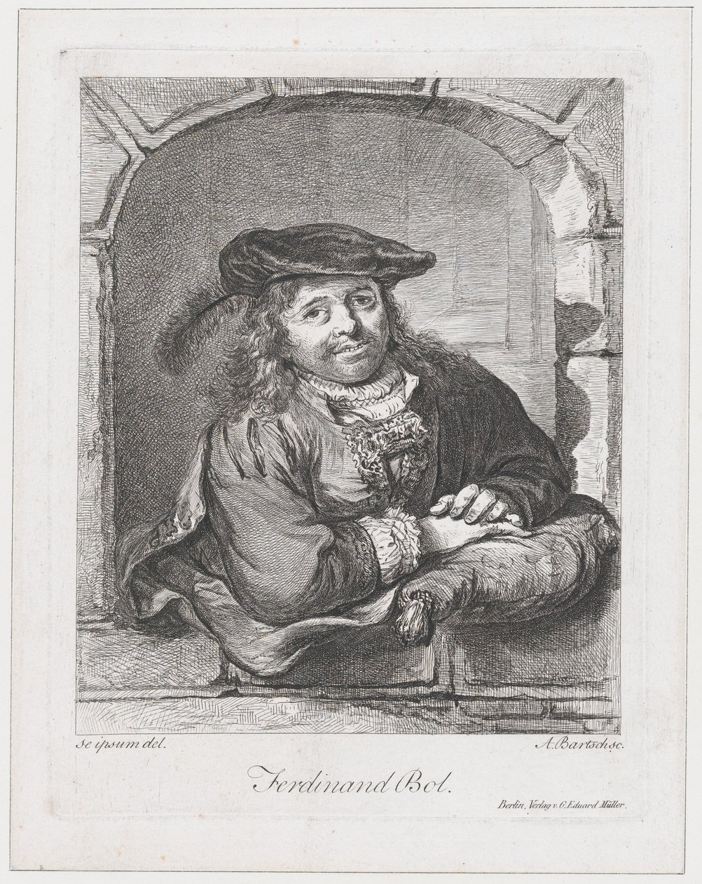 Portret Ferdynanda Bola, 1803-08. autorstwa Adam von Bartsch