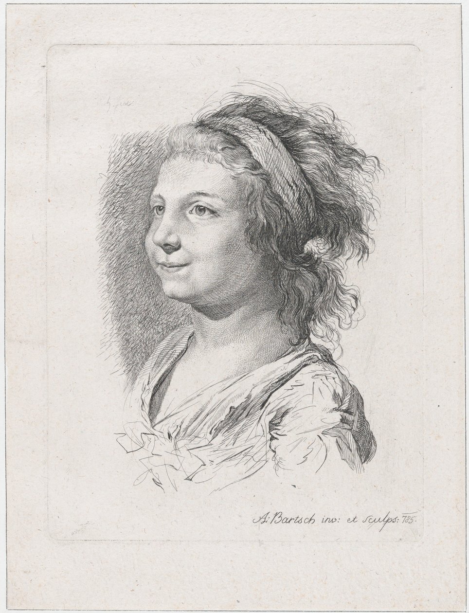 Portret Marii Anny Schaubach, 1785. autorstwa Adam von Bartsch