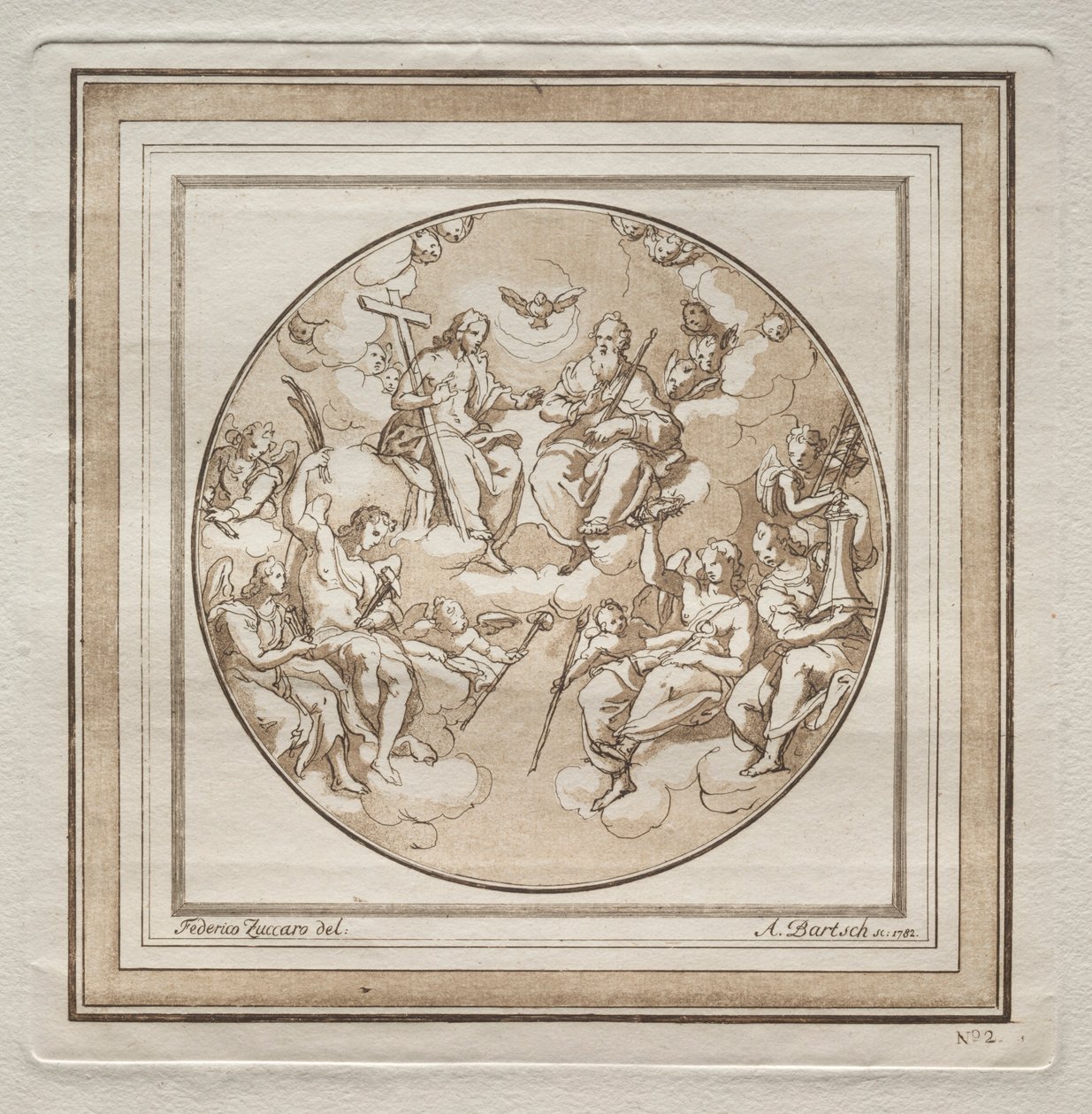 Trójca, 1782. autorstwa Adam von Bartsch