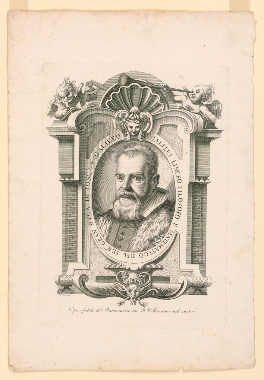 Portret Galileusza Galilei (1562-1642) autorstwa Adamo Fioroni, active first half of 19th century