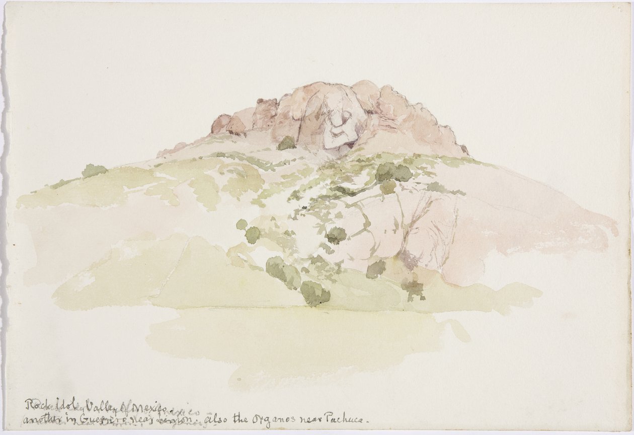 Idol rocka” Cerro de los Riscos, poza Guadalupe, Dolina Meksyku, Meksyk autorstwa Adela Breton