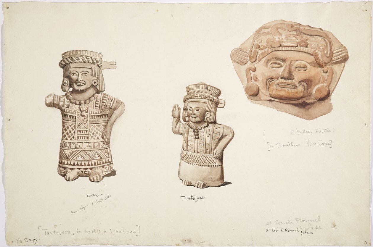 Figury, Veracruz (akwarela) autorstwa Adela Breton