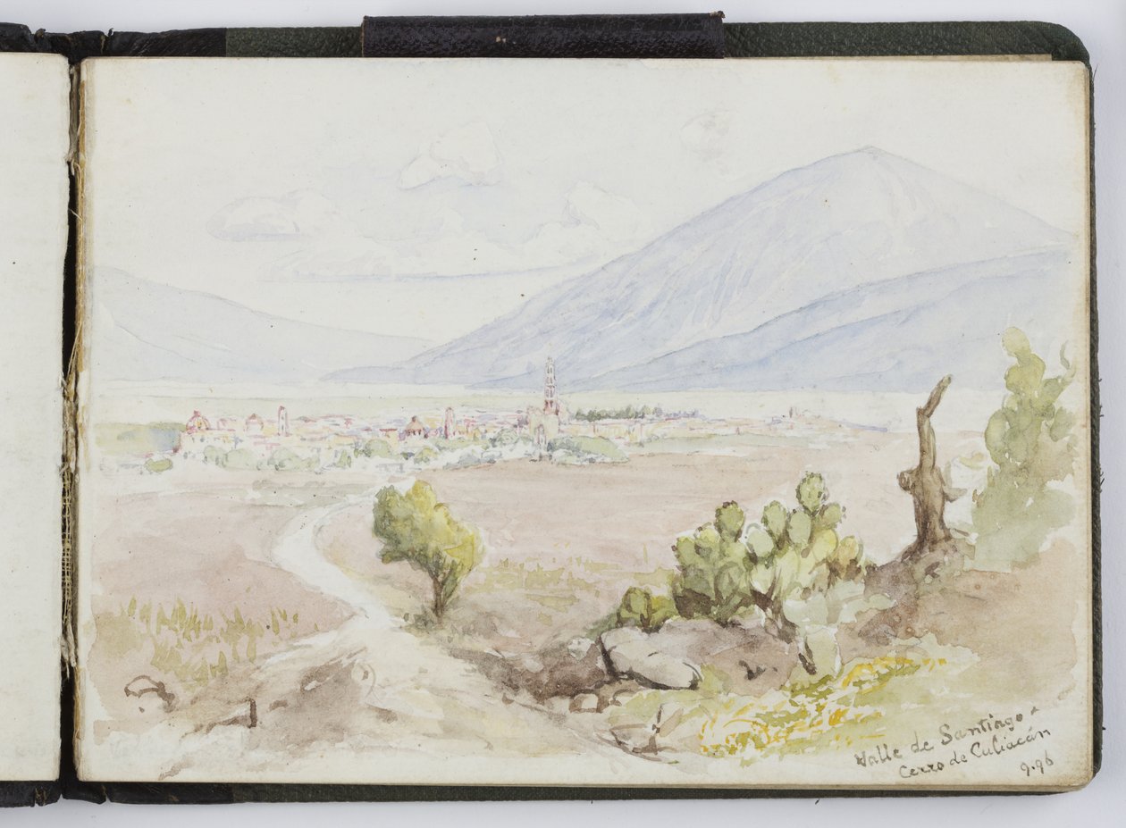Szkicownik akwareli, Rysunki i notatki, Meksyk, 1896-1898 (akwarela) autorstwa Adela Breton