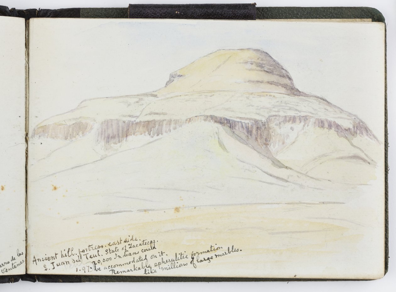Szkicownik akwareli, Rysunki i notatki, Meksyk, 1896-1898 (akwarela) autorstwa Adela Breton