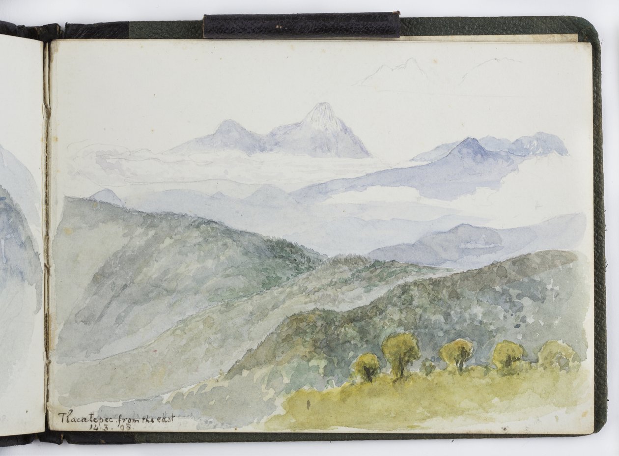 Szkicownik akwareli, Rysunki i notatki, Meksyk, 1896-1898 (akwarela) autorstwa Adela Breton