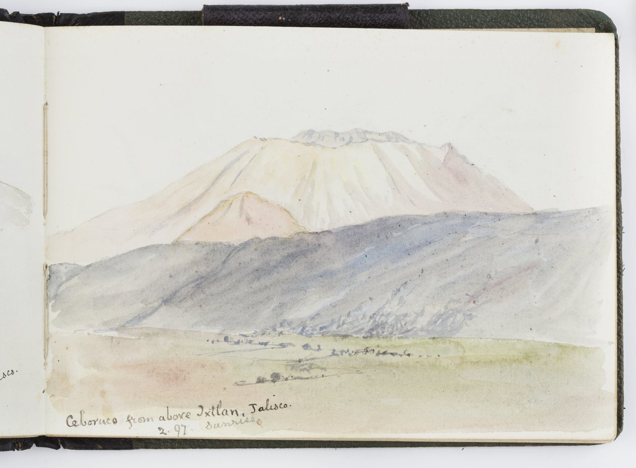 Szkicownik akwareli, Rysunki i notatki, Meksyk, 1896-1898 (akwarela) autorstwa Adela Breton