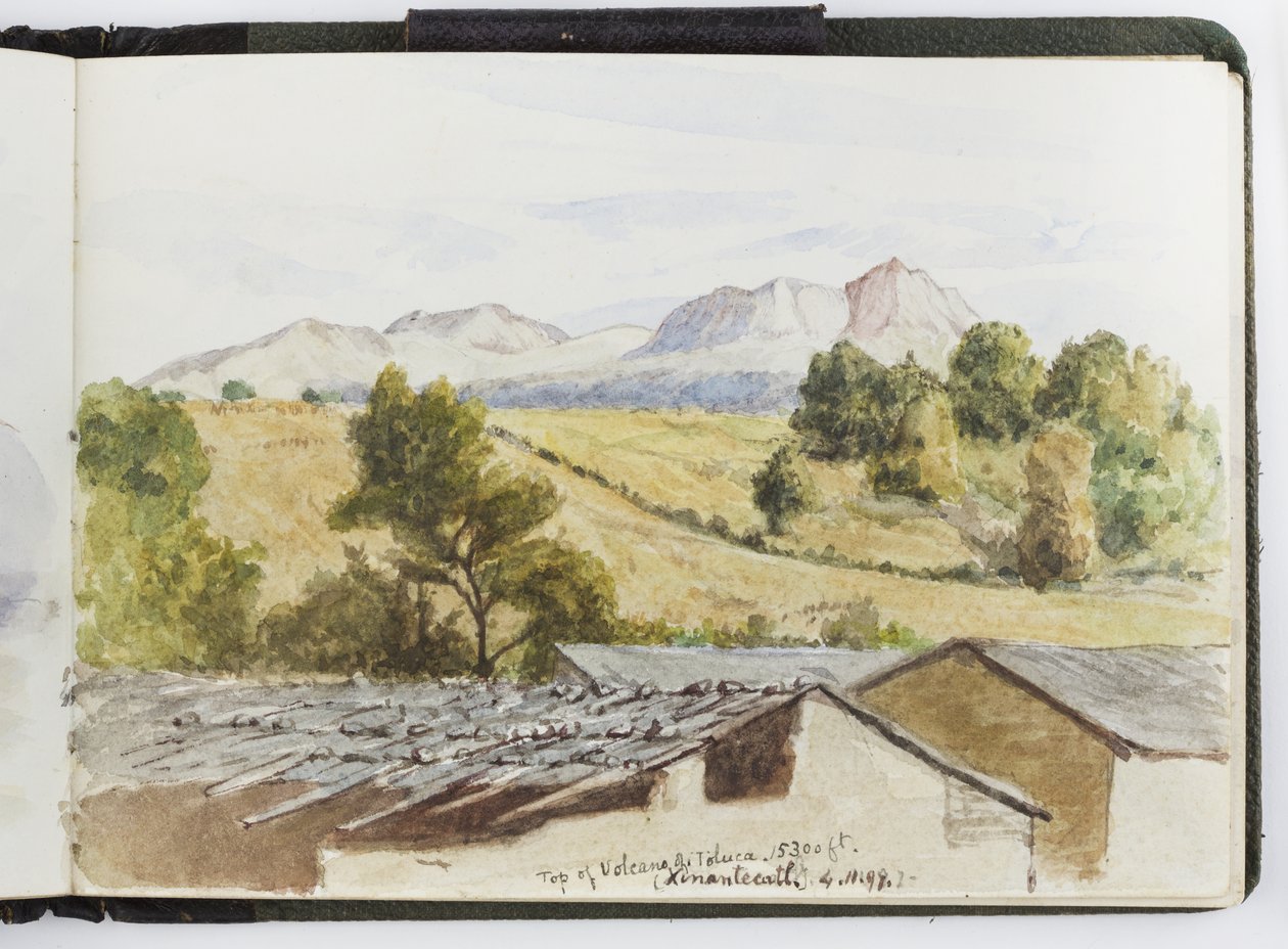 Szkicownik akwareli, Rysunki i notatki, Meksyk, 1896-1898 (akwarela) autorstwa Adela Breton
