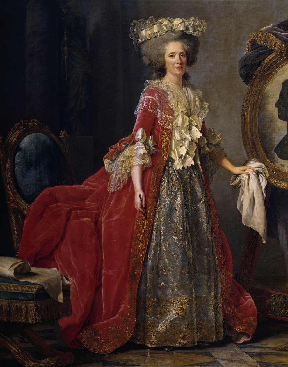 Portret Marii Adelajdy Francuskiej (1732-1800) znanej jako Madame Adelaide autorstwa Adelaide Labille Guiard
