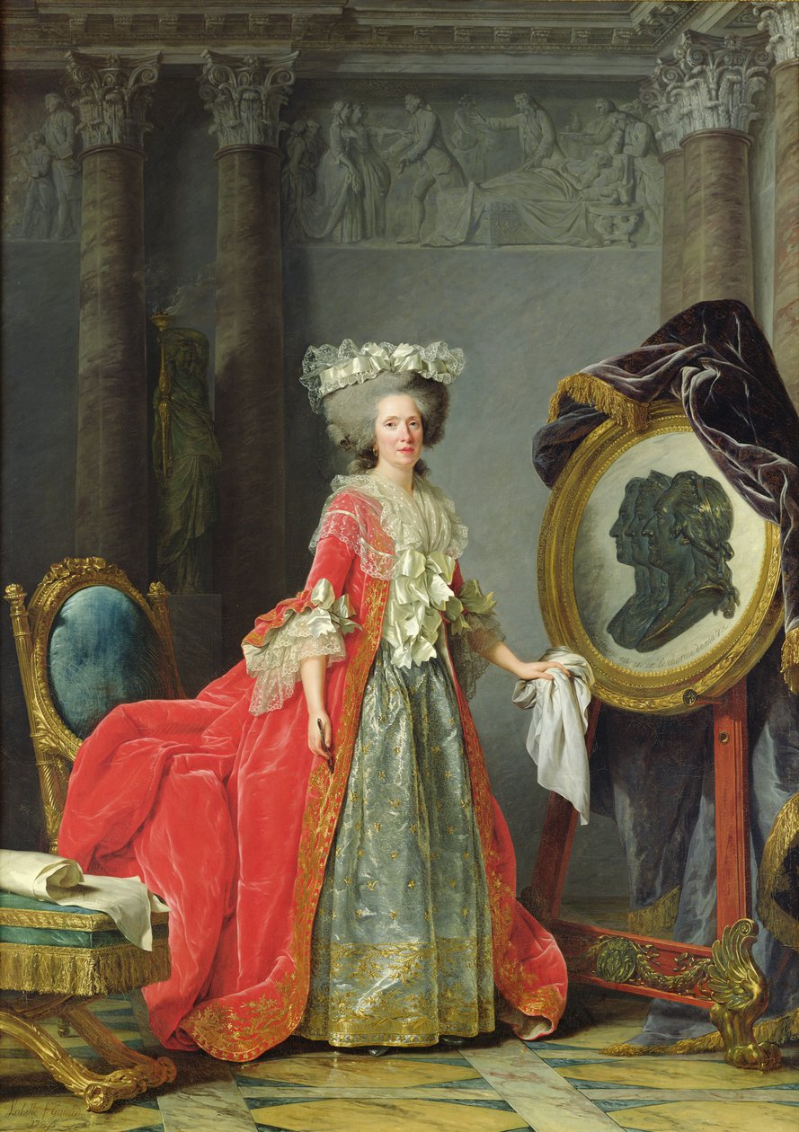 Portret Adelajdy Francji autorstwa Adelaide Labille Guiard