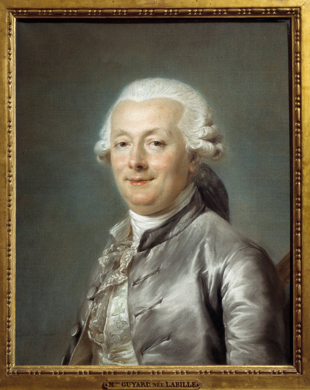 Portret Jeana Jacquesa Bacheliera (1724-1806) francuskiego malarza. Obraz Adelaide Labille-Guiard (Labille Guiard autorstwa Adelaide Labille Guiard