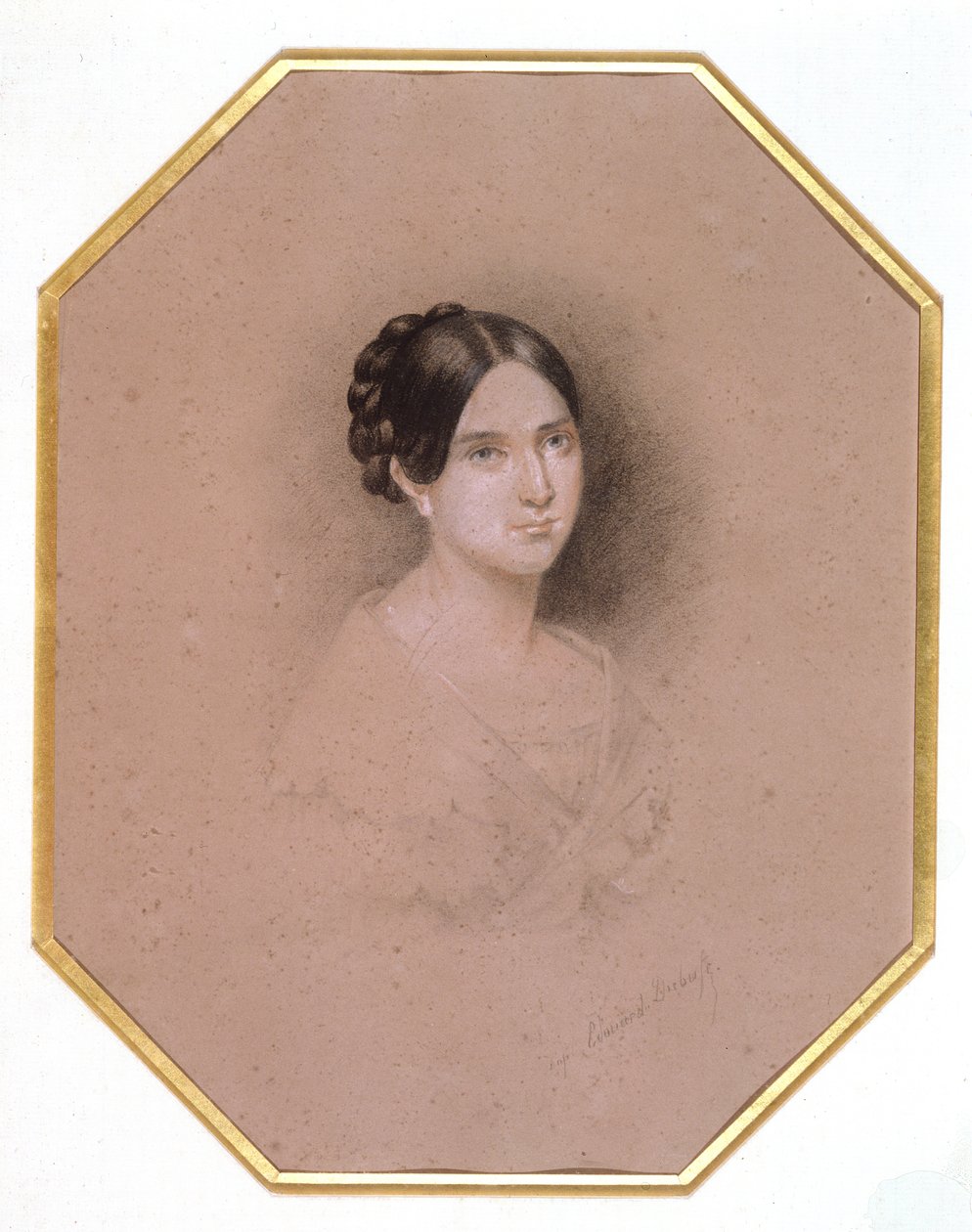 Portret Leopoldyna Hugo (1824-43) (rysunek) autorstwa Adele Julie Hugo