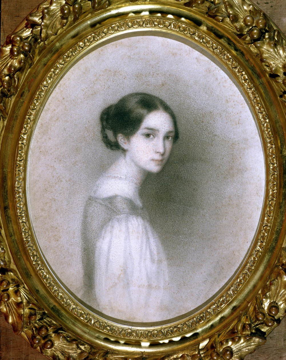 Portret Leopoldyna Hugo (1824-43) (rysunek) autorstwa Adele Julie Hugo