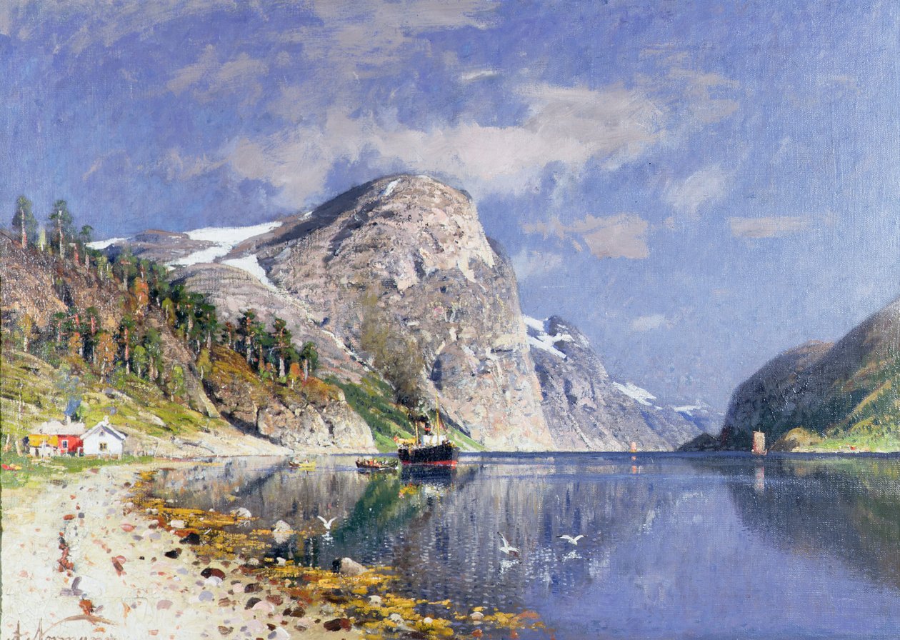 Parowiec fiordowy autorstwa Adelsteen Normann