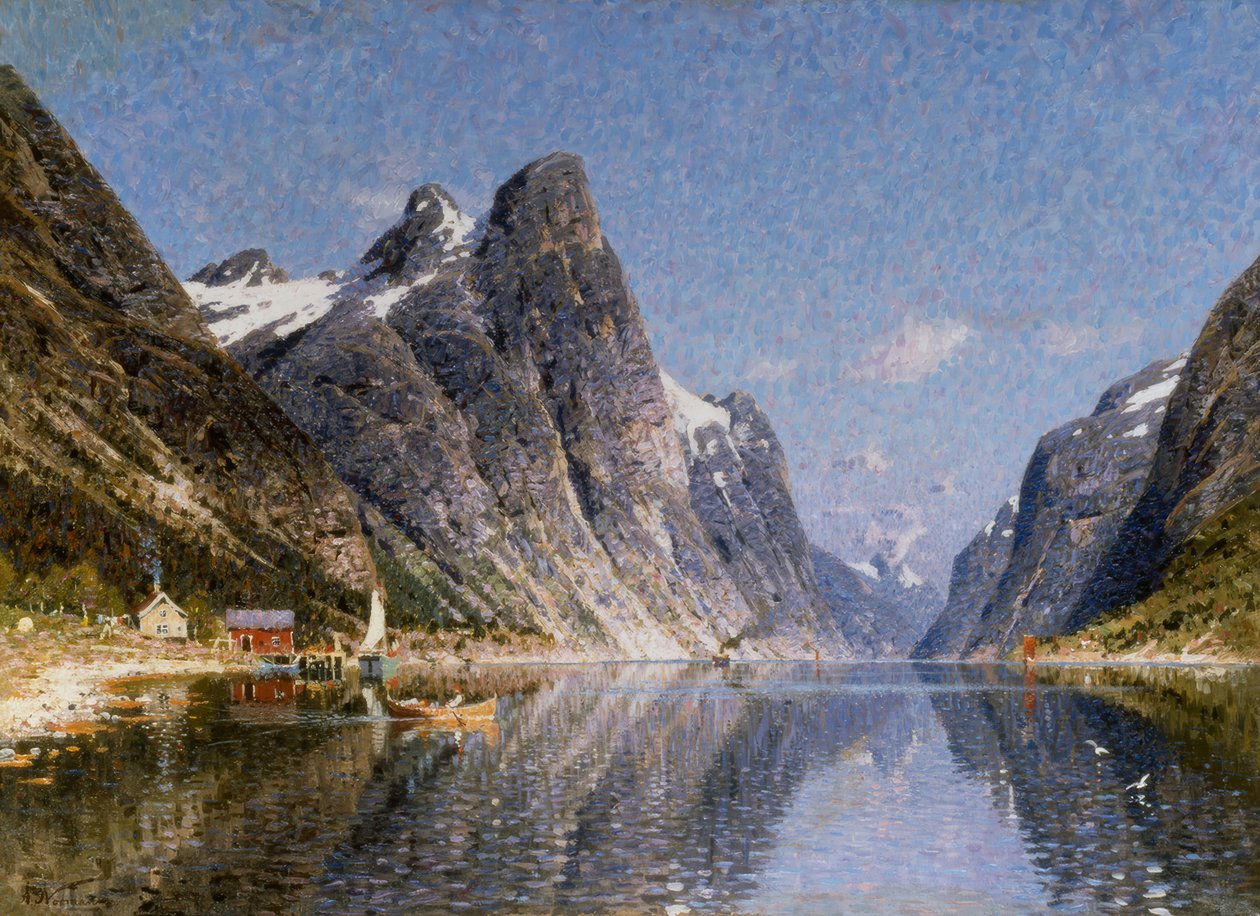 Na fiordzie, lato autorstwa Adelsteen Normann