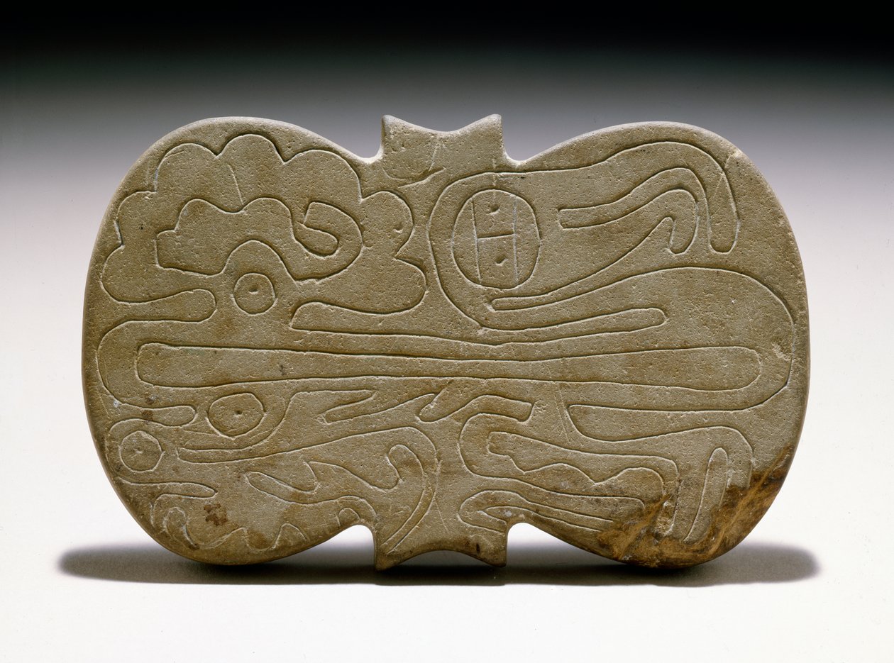 Berlińska Tablica, Późna Adena, 400 BC-1 AD (piaskowiec) autorstwa Adena culture