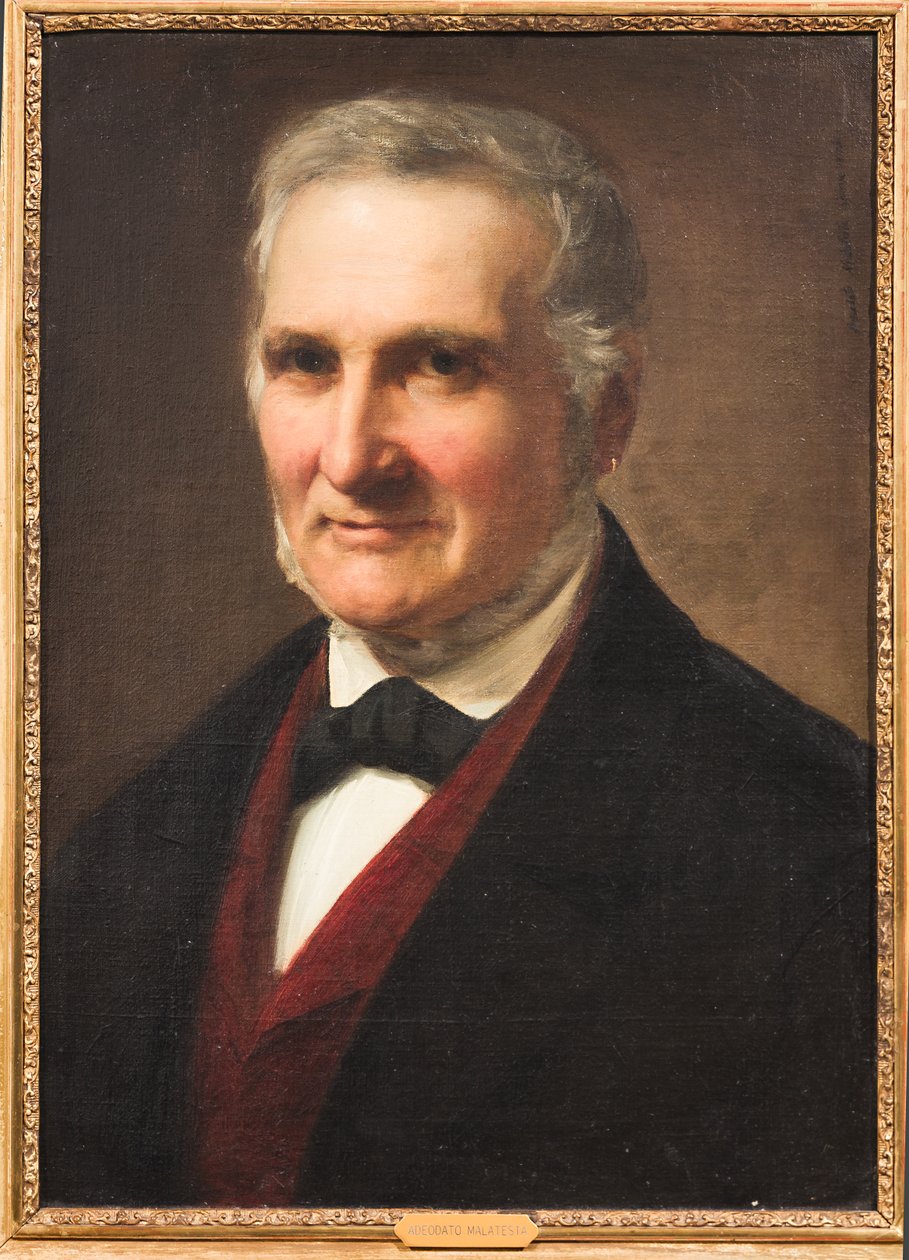 Portret dżentelmena (olej na płótnie) autorstwa Adeodato Malatesta or Malatesti