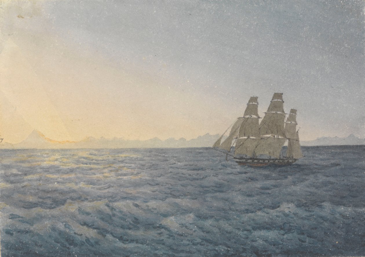 "Andy, szczyt Aconcagua oddalony o 170 mil, 18 czerwca 1849 r. autorstwa Admiral Sir Edward Gennys Fanshawe