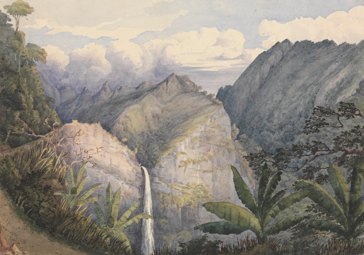 "Fautaua, Tahiti, 25 sierpnia 1849 [Wyspy Towarzystwa] autorstwa Admiral Sir Edward Gennys Fanshawe