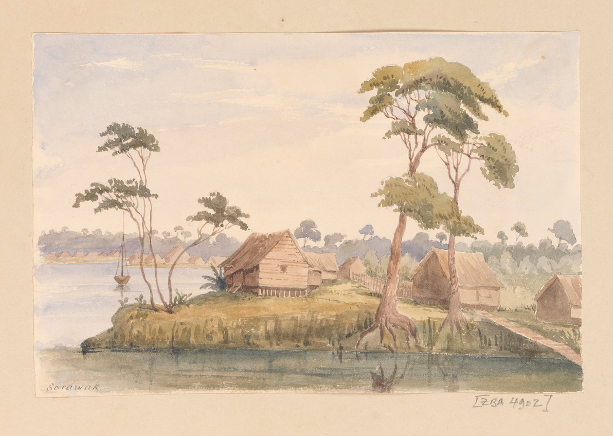 Album Sarawak z Indii Zachodnich, Ameryki Północnej i Borneo autorstwa Admiral Sir Edward Gennys Fanshawe