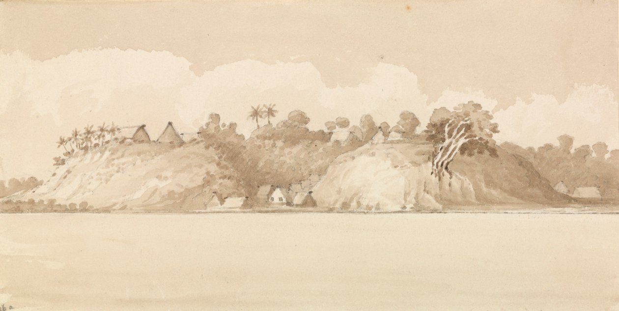 "Vewa, Wyspy Feejee, październik 1849 [Fidżi]". autorstwa Admiral Sir Edward Gennys Fanshawe