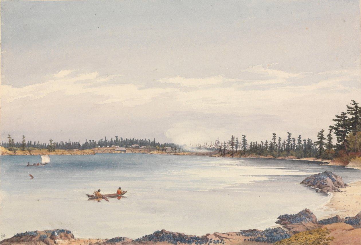"Osada Victoria, wyspa Vancouver, 13 sierpnia 1851 r. [Kanada] autorstwa Admiral Sir Edward Gennys Fanshawe