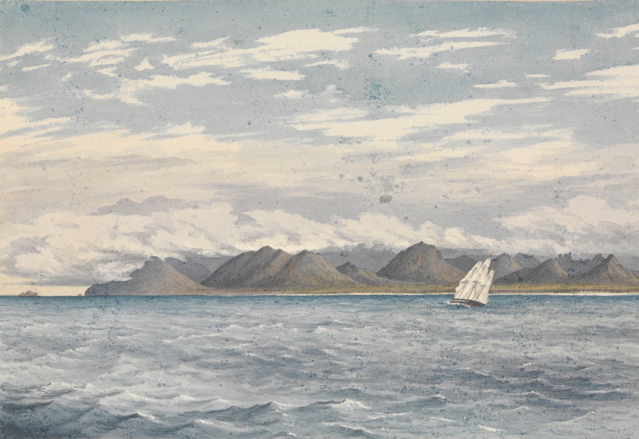 "Woody Point, wyspa Vancouver, 8 lipca 1851 [Kanada]". autorstwa Admiral Sir Edward Gennys Fanshawe