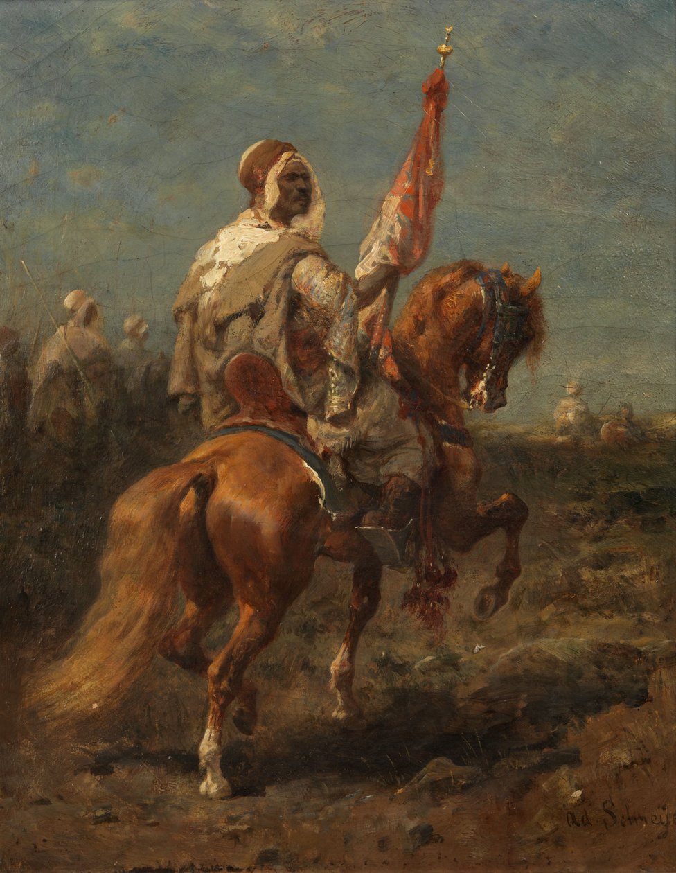 Arabski jeździec autorstwa Adolf Schreyer