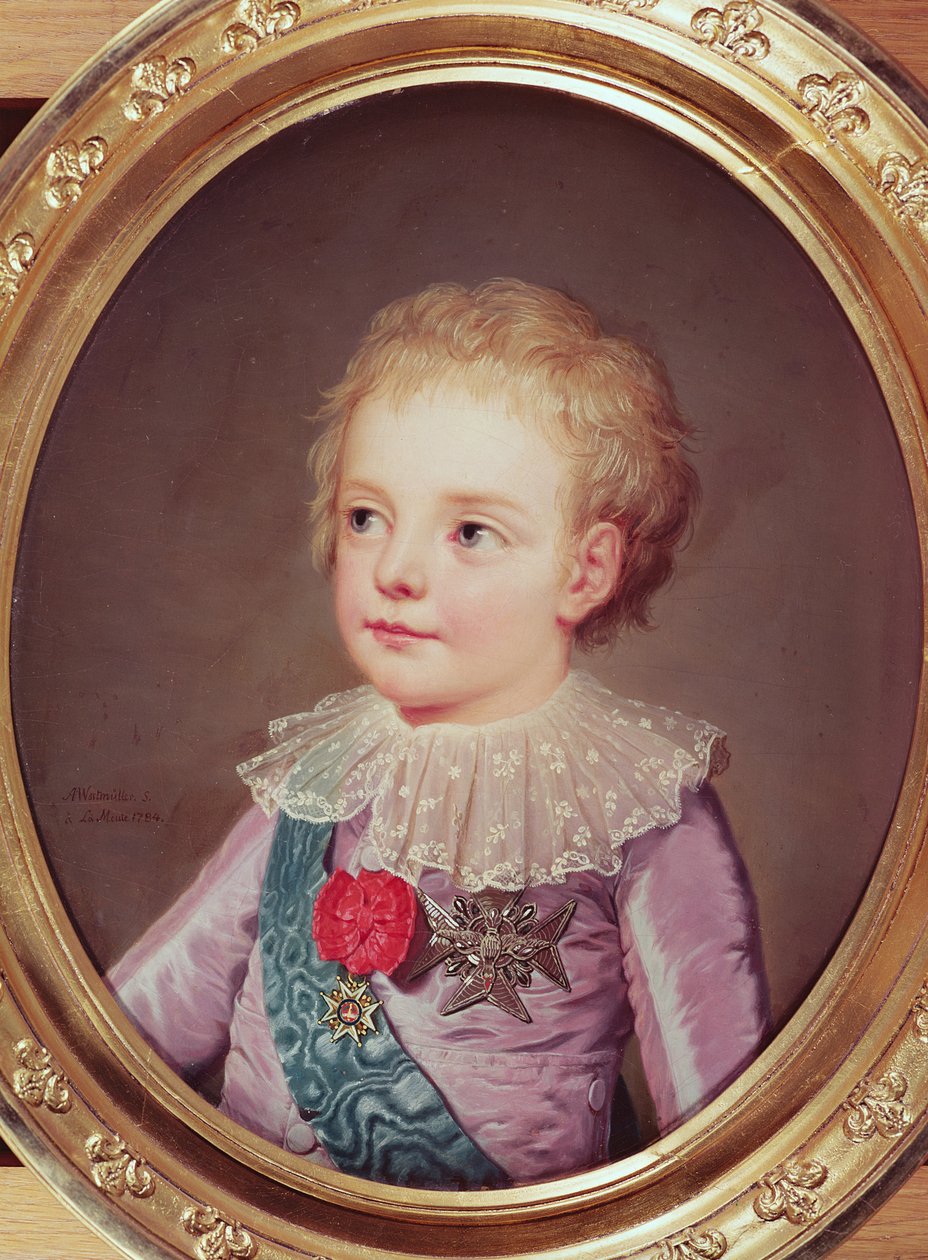 Portret Ludwika Delfina, 1784 autorstwa Adolf Ulrich Wertmuller