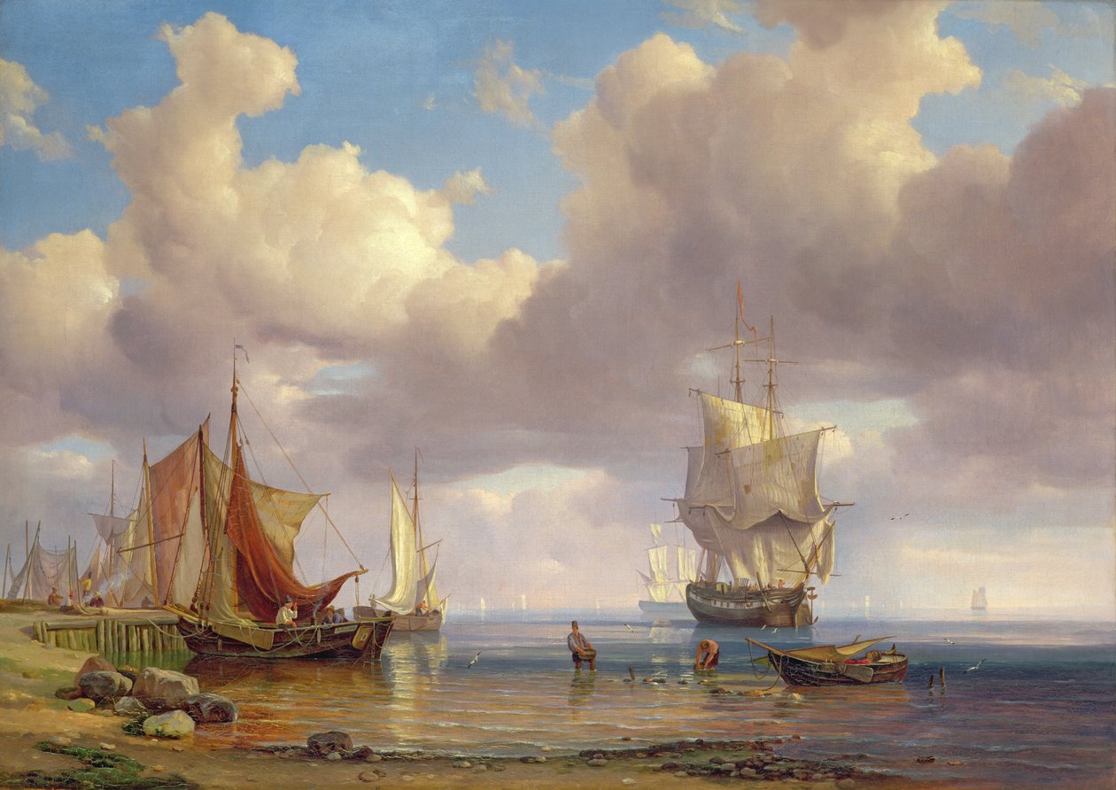 Spokojne morze, 1836 autorstwa Adolf Vollmer