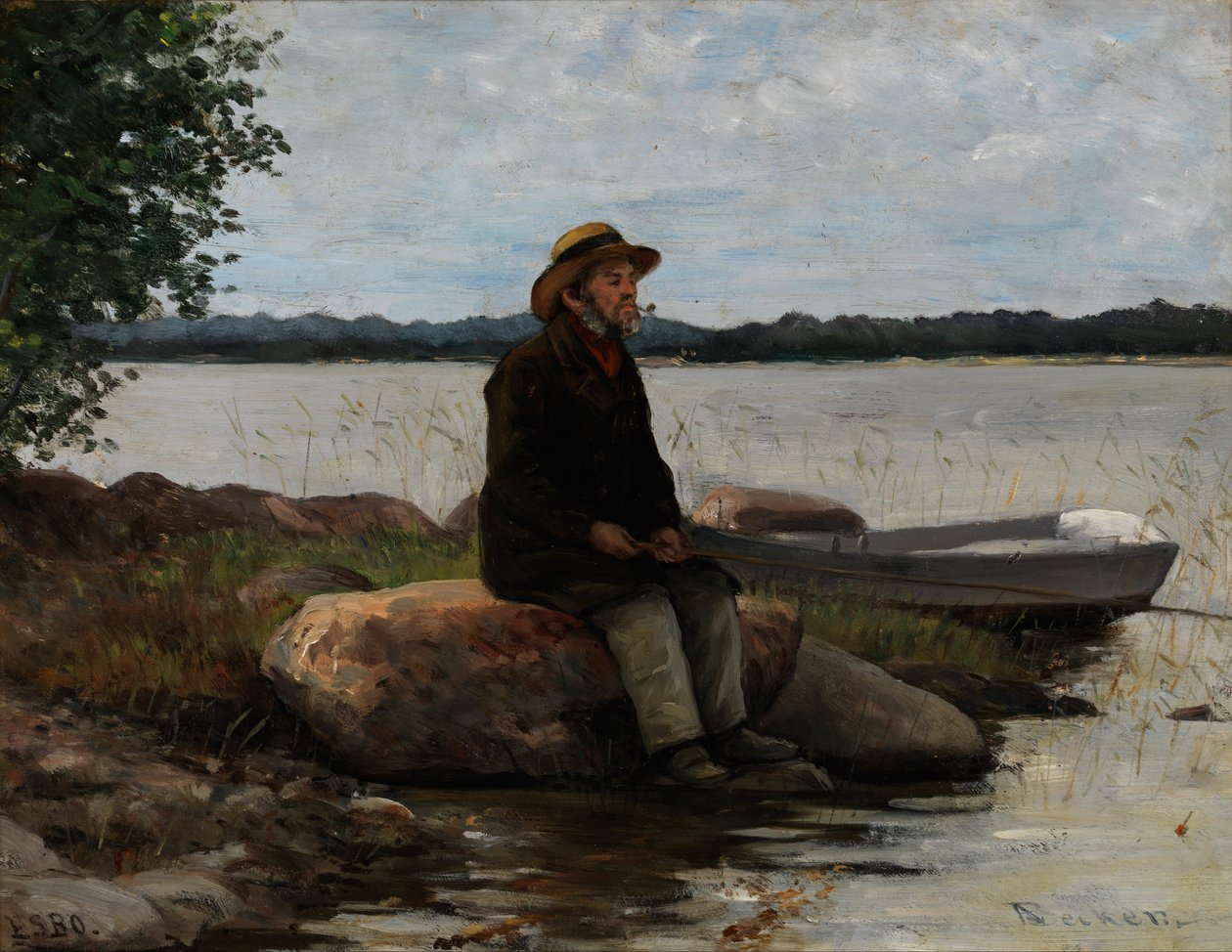 Wędkarz autorstwa Adolf von Becker
