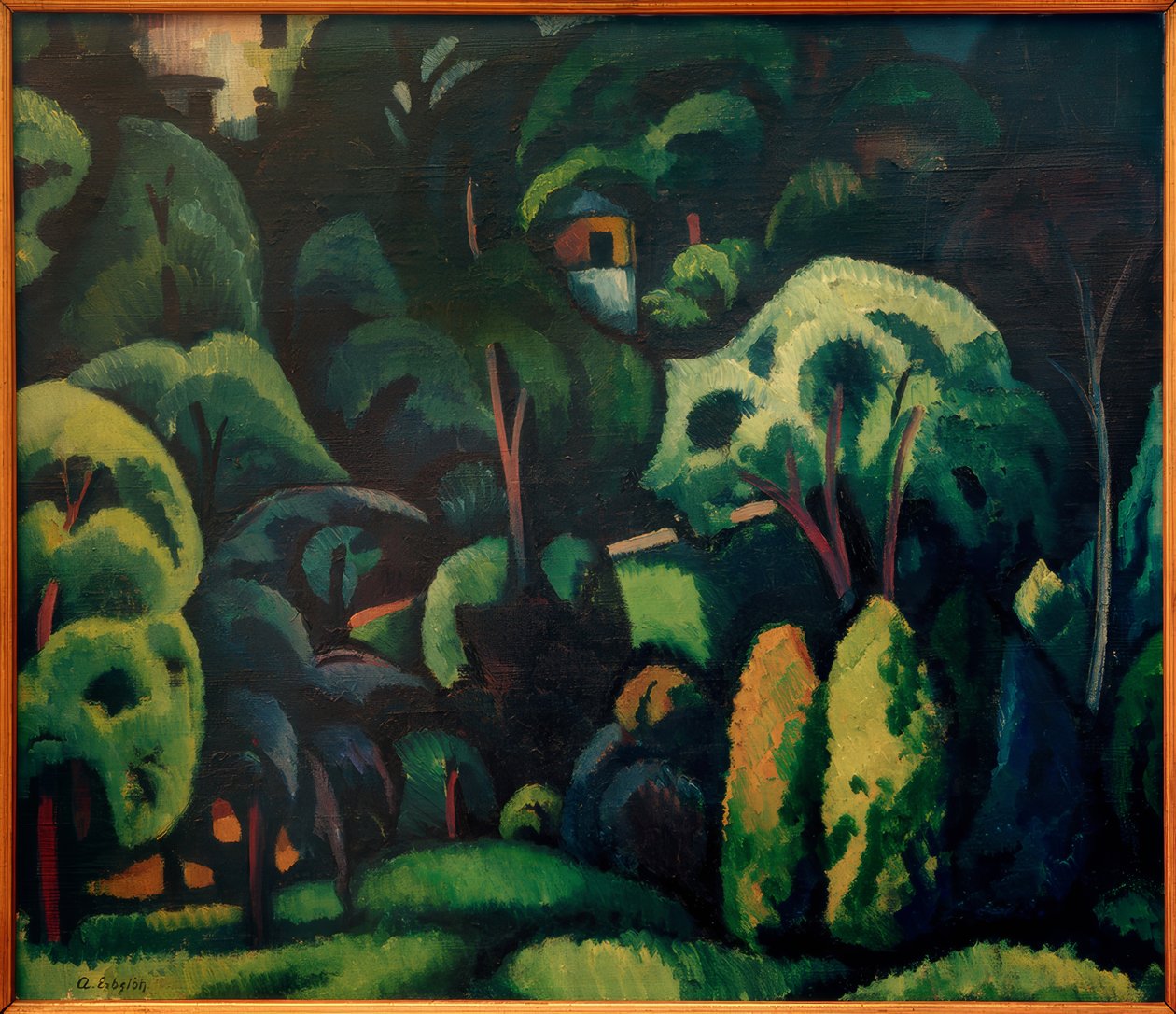 A.Erbslöh, Duży park w Calenbergu / malarstwo, 1912 autorstwa Adolf Erbslöh