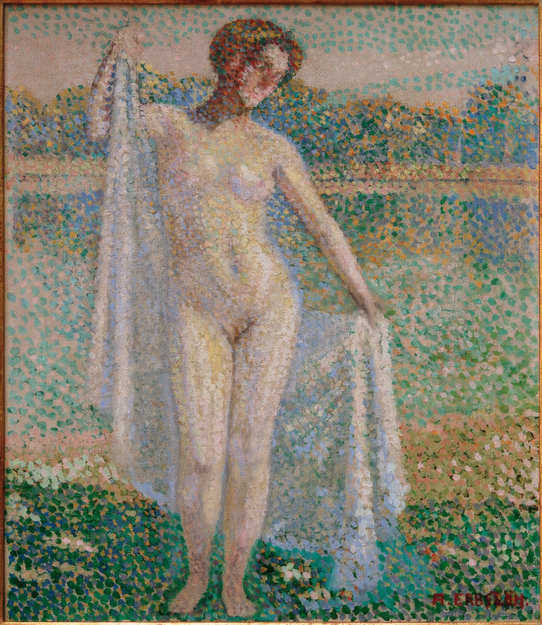 Akt kobiecy, 1908 autorstwa Adolf Erbslöh