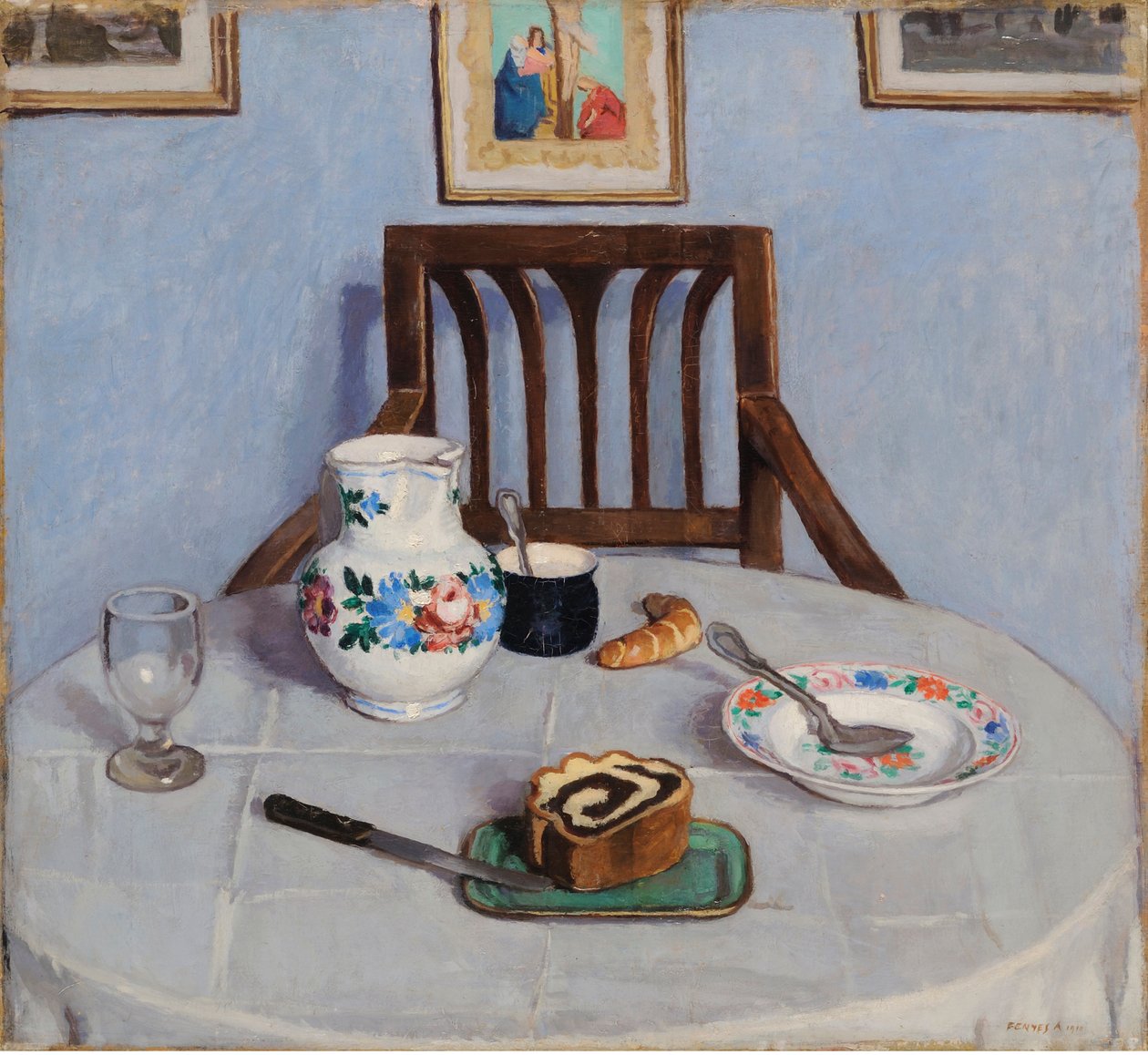 Ciasto makowe, Fenyes, Adolf (1867-1945). olej na płótnie autorstwa Adolf Fenyes