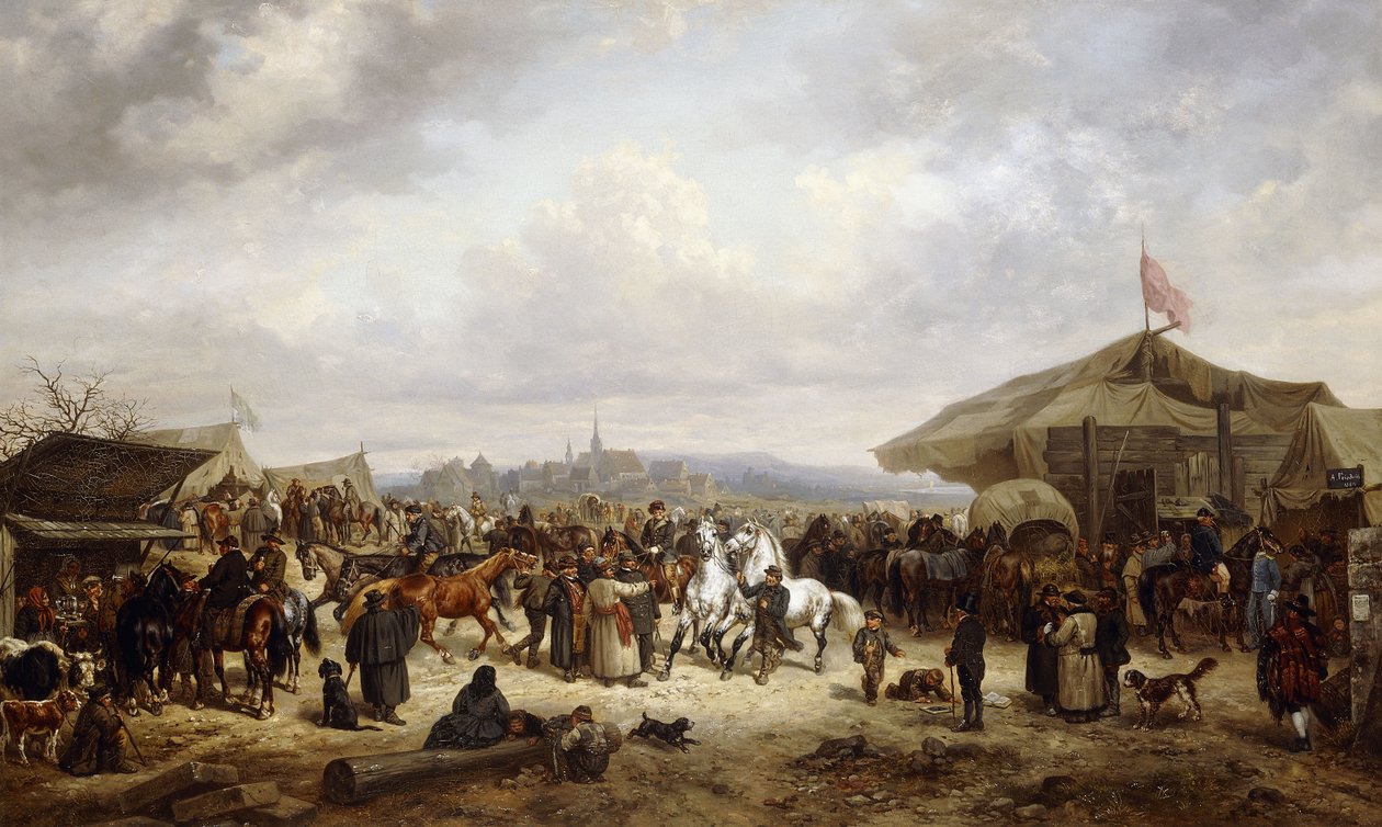 Targi Końskie, 1863 autorstwa Adolf Friedrich