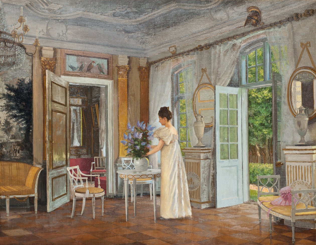 Organizowanie letnich kwiatów autorstwa Adolf Heinrich Hansen
