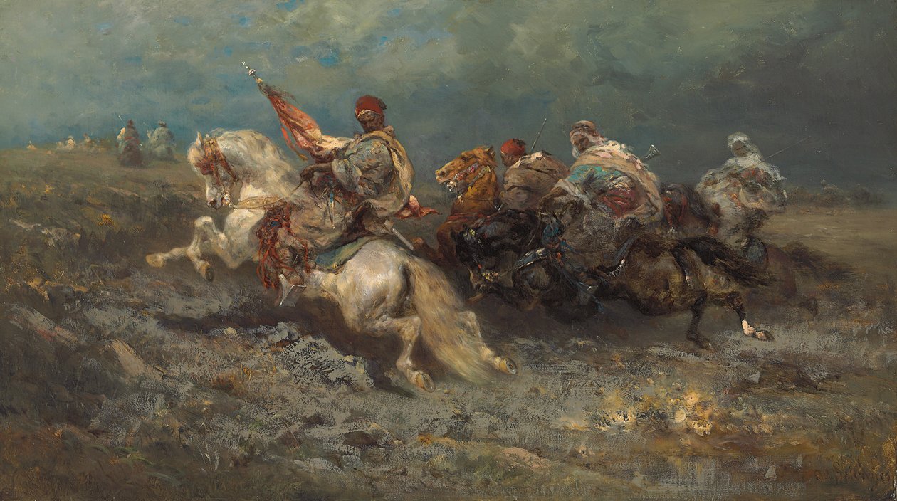 Stampeda autorstwa Adolf Schreyer
