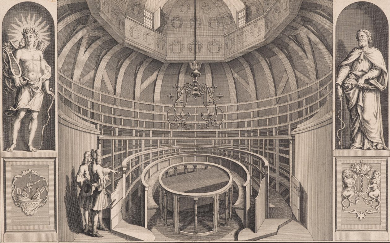 Teatr anatomiczny w Waaggebouw autorstwa Adolf van der Laan