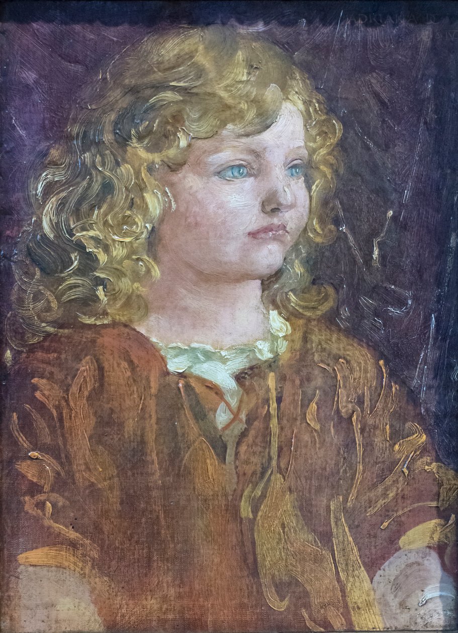 Portret Adriany, córki artysty autorstwa Adolfo de Carolis