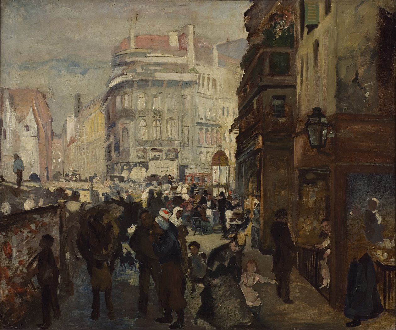 Dzień pracy w Paryżu autorstwa Adolph Menzel
