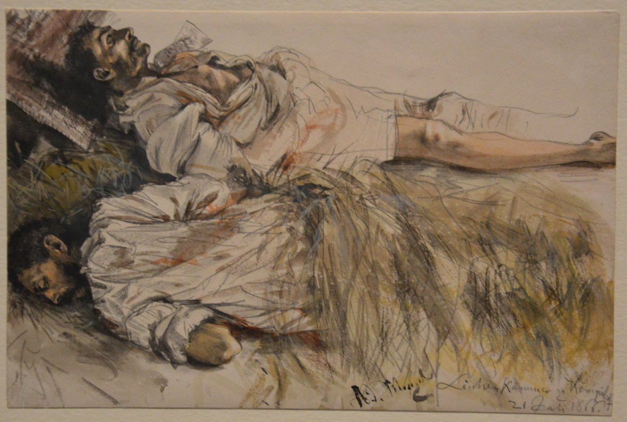 Komora kostnicy w Koninginhof autorstwa Adolph Menzel